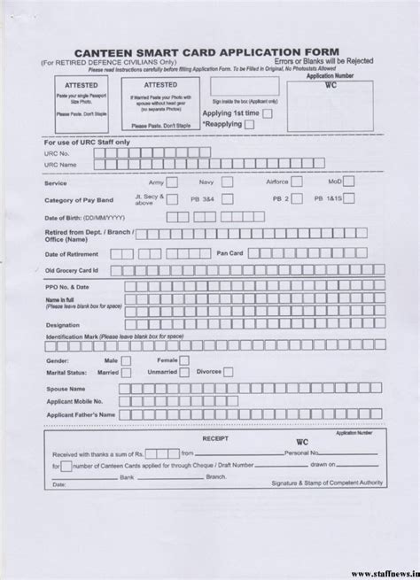 canteen smart card application form for retired defence civilians|gconnect csd canteen.